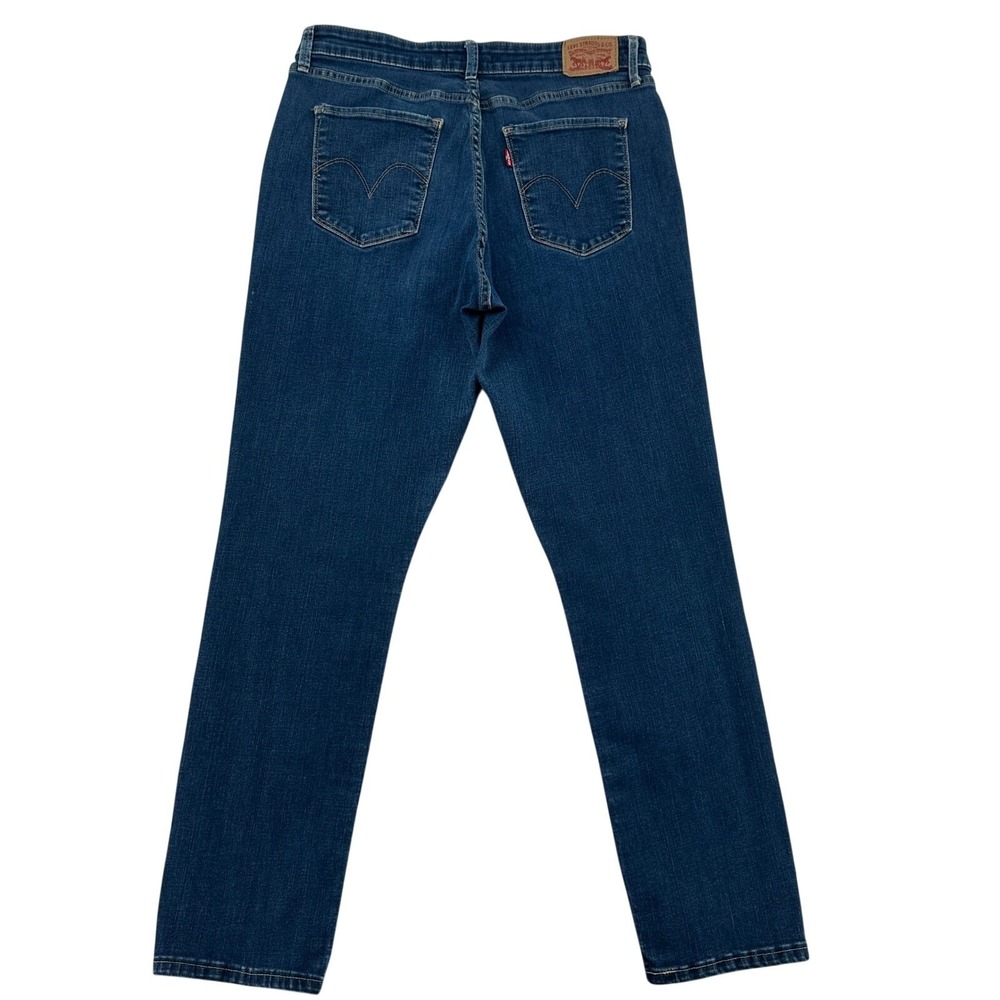 Levi's Women Size 32 Mid Rise Skinny Jeans Dark Wash Denim Normcore Y2K Comfy